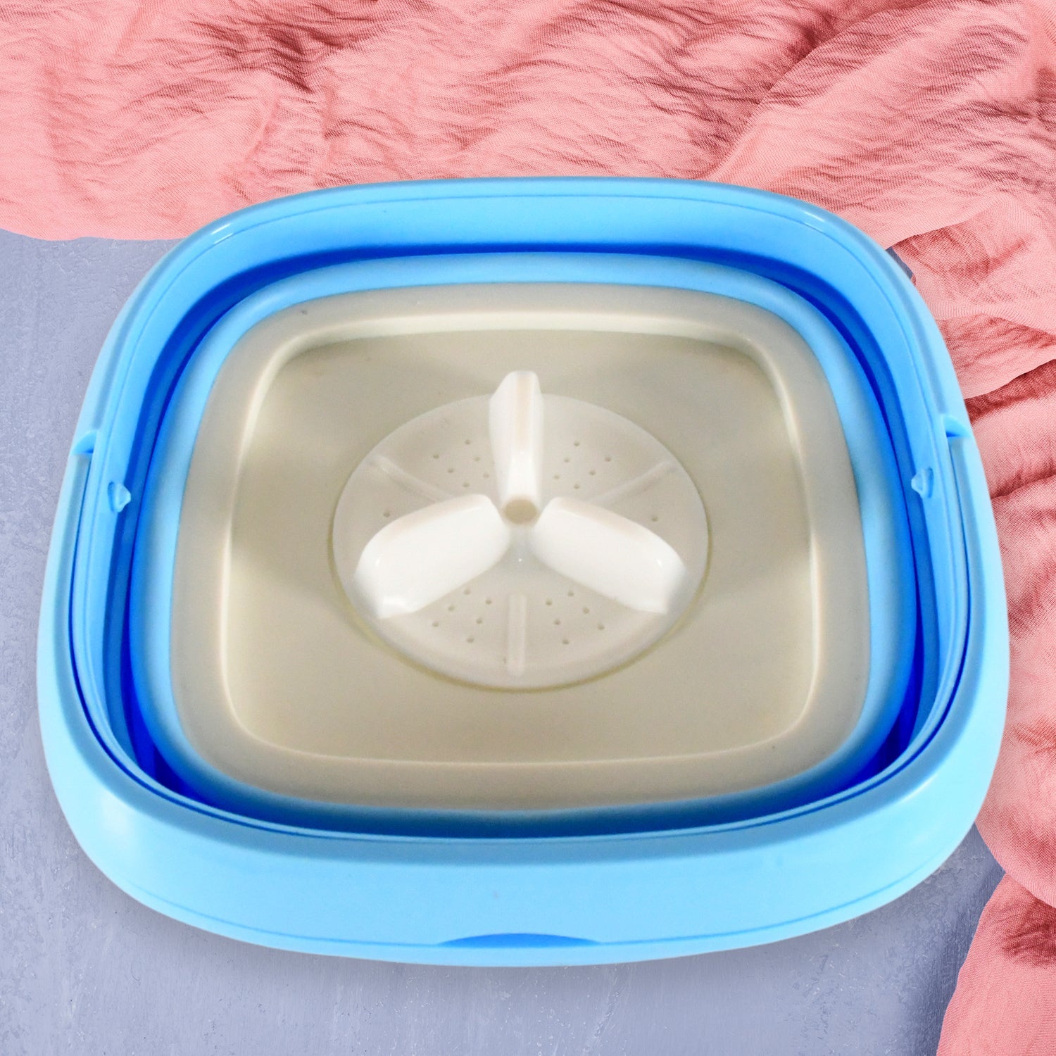 Portable Washing Machine, Mini Folding Washer and Dryer Combo, for Underwear, Socks, Baby Clothes, Travel, Camping, RV, Dorm, Apartment