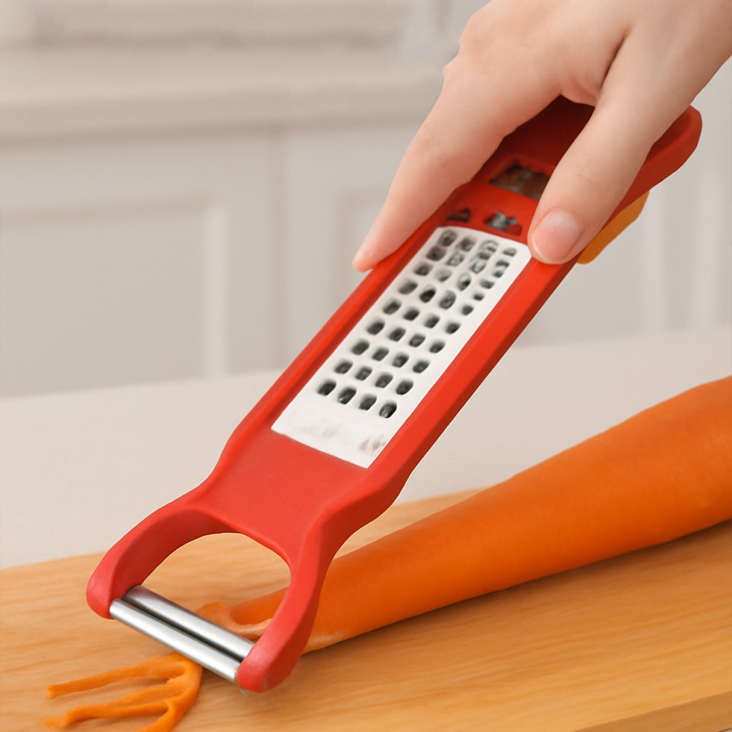 Kitchen 3 in 1 Multi Purpose Vegetable Peeler Grater Cutter for Food Preparation