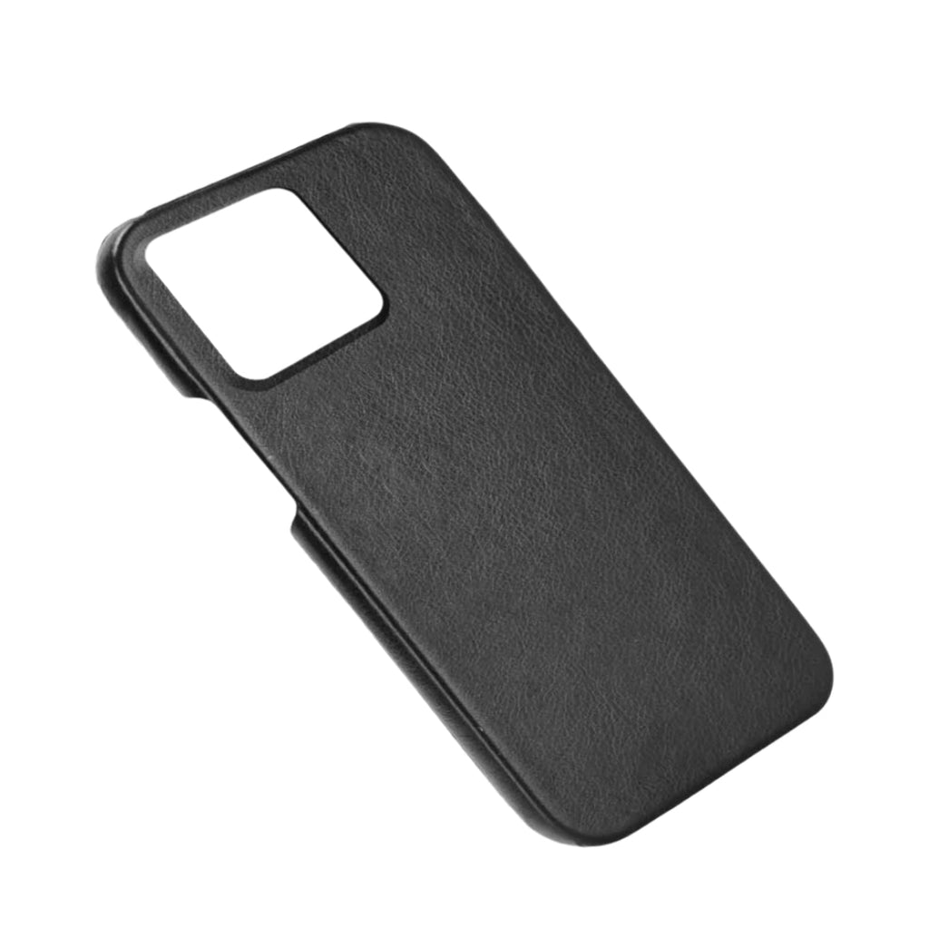 Black Leather Hard Case For Redmi