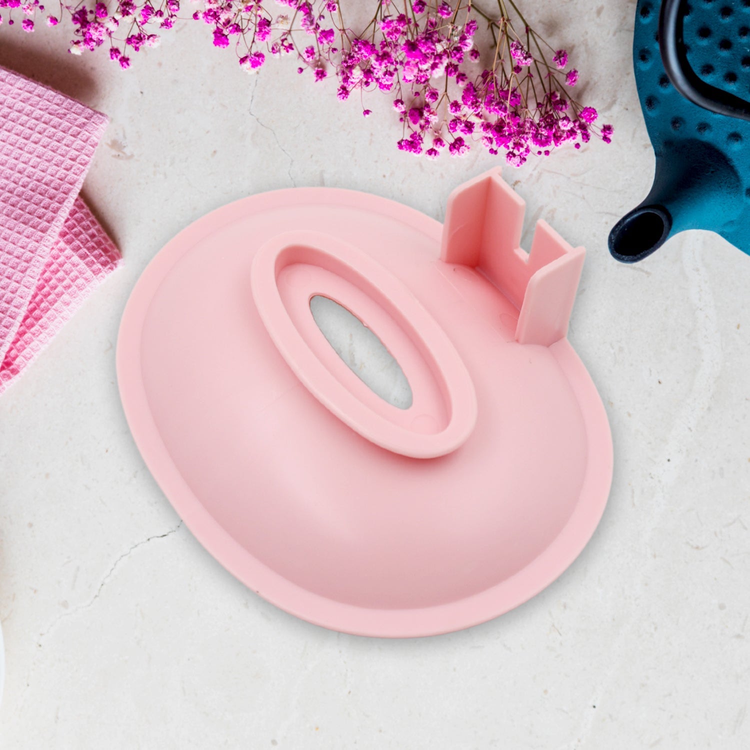 Wall Mounted 1 Layer Soap Holder with Hook Self Adhesive Plastic Soap Holder with Hook for Bathroom Kitchen Sink and Wash Basin ,Sabudani (1 Pc)