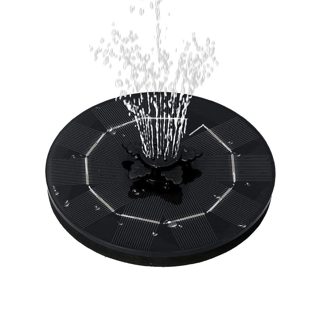 Fast Fountain by Pocket Hose - Solar-Powered - Instantly Adds a Water Feature Virtually Anywhere - 5 Spray Modes - No Installation or Batteries Required - Great for Bird Baths, Pools, Pond & More (1 Pc)