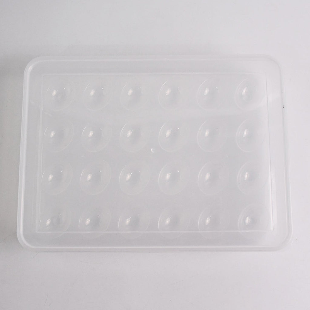 Plastic Egg 24 Grid Storage Container Holder for Refrigerator Egg Tray Holds 24 Eggs (1 Pc)
