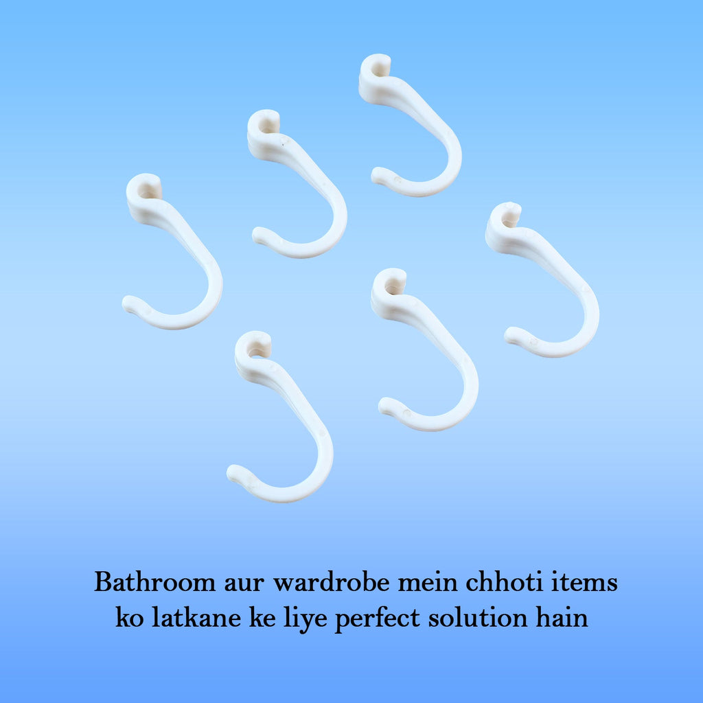 Small Plastic Hooks (6 Pc)