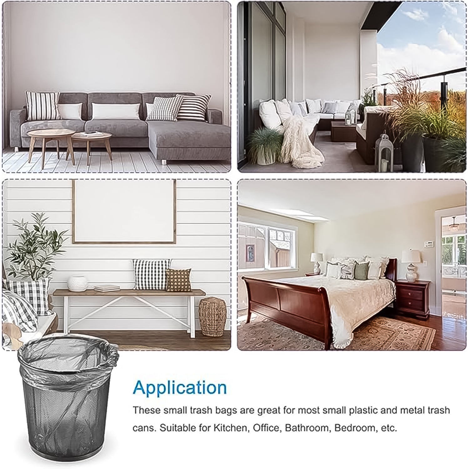 Bio-degradable Eco Friendly Garbage / Trash Bags Rolls (50x60 Cm / 1 Pc)