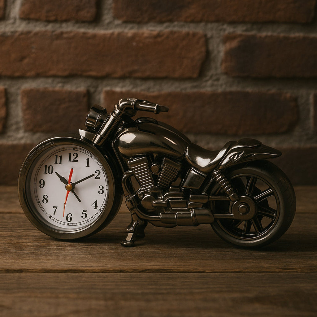 Motorcycle Alarm Clock, Motor Table Clock for Home Decor (1 Pc)