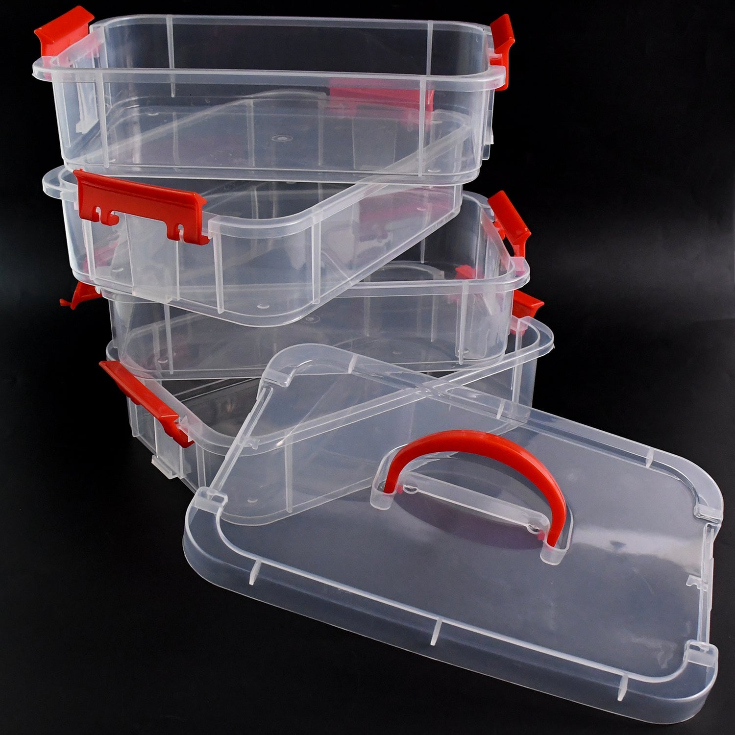 4-Layer Transparent Multipurpose Plastic Storage Box
