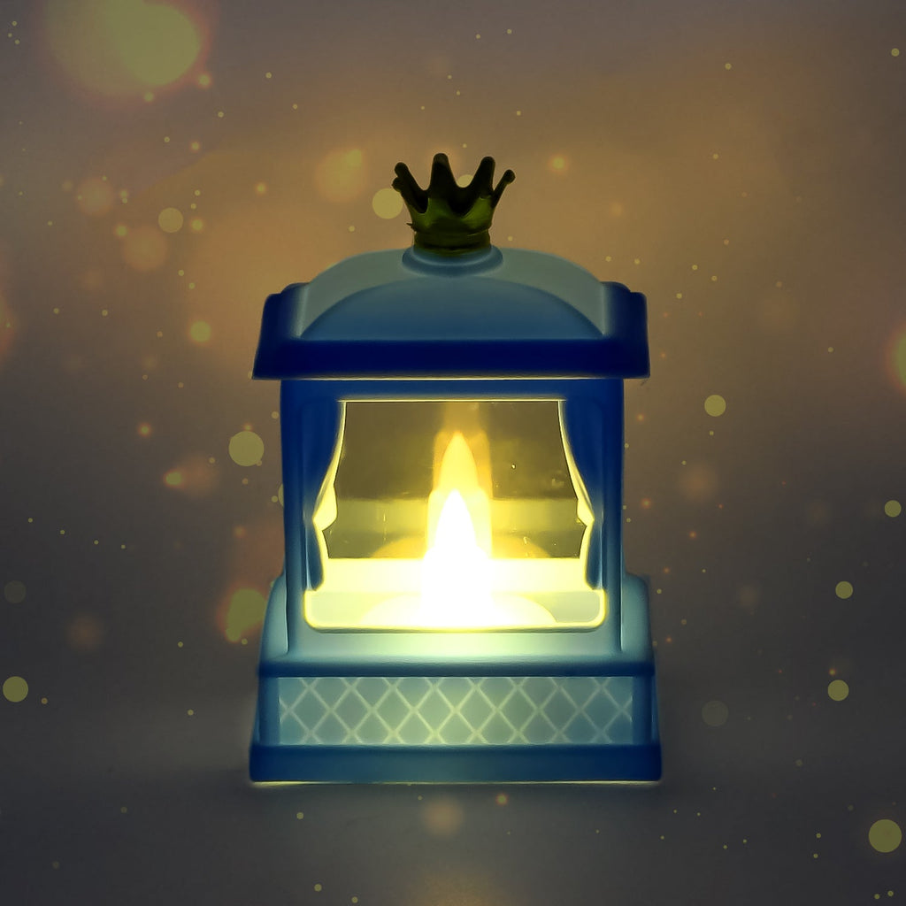 Acrylic Battery Operated Mini Square LED Lantern, Diwali (1Pc)