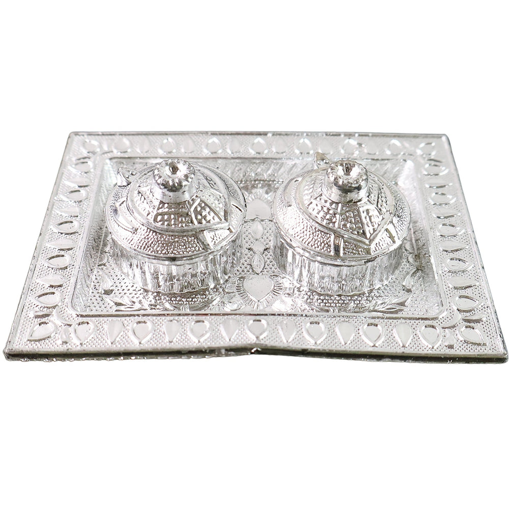 Tray Shape Special Puja Thali (1 Pc / Mix Design)