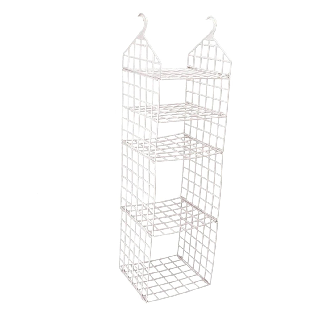 MULTIPURPOSE 5 LAYER FOLDING CLOTHES STORAGE RACKS||CLOSET FOR STUDENTS WARDROBE SHELVES SOCKS, SCARF, T-SHIRT, ETC||HANGING ORGANIZER STORAGE HOLDERS & RACKS