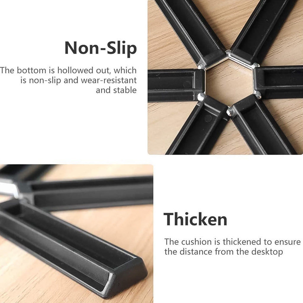 Foldable Non-Slip Heat-Resistant Plastic Hotmat for Kitchen