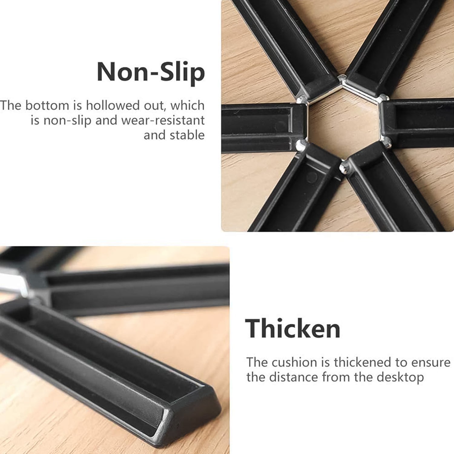 Foldable Non-Slip Heat-Resistant Plastic Hotmat for Kitchen