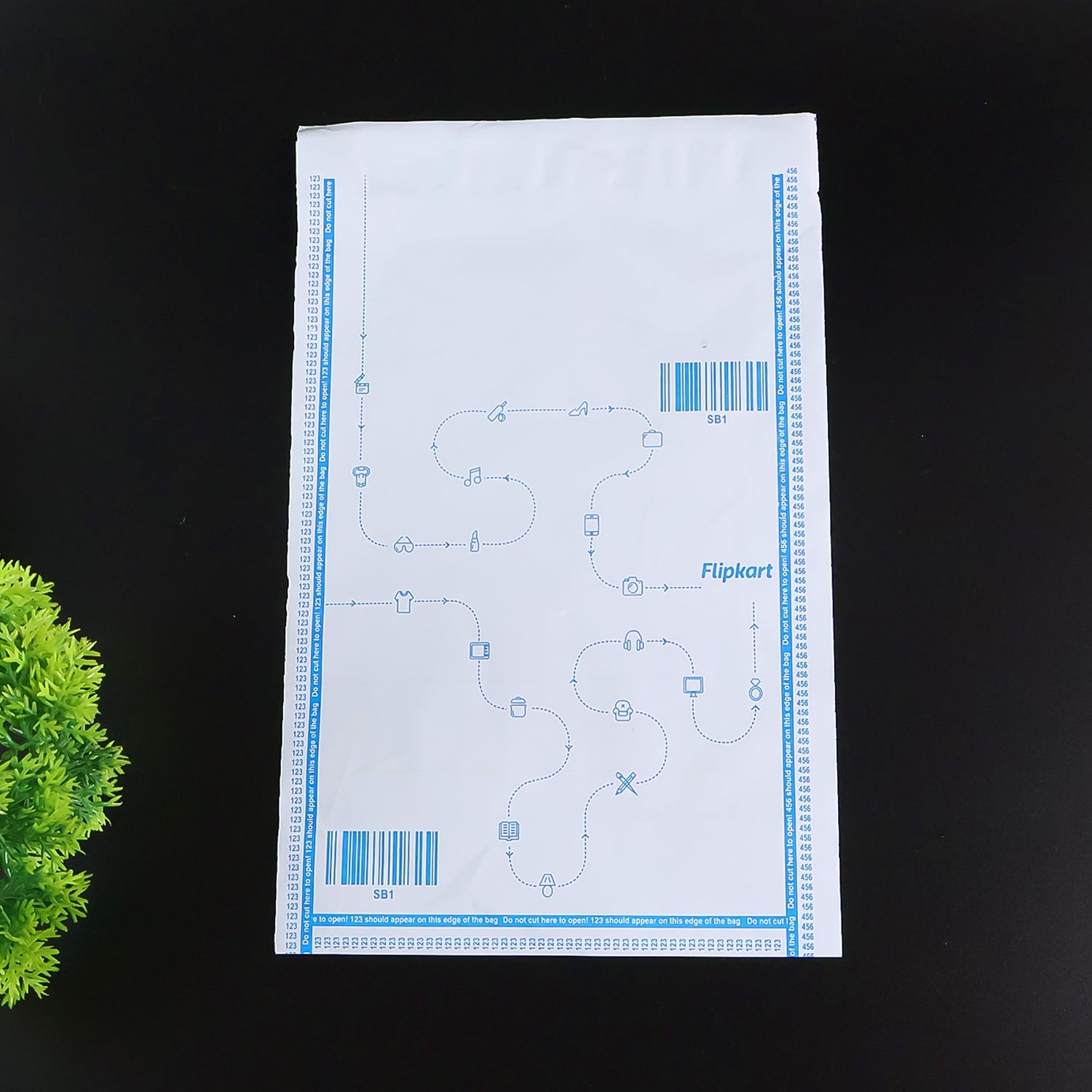 Flipkart Branded Security Courier Bags Big Size, 100 Pcs Set