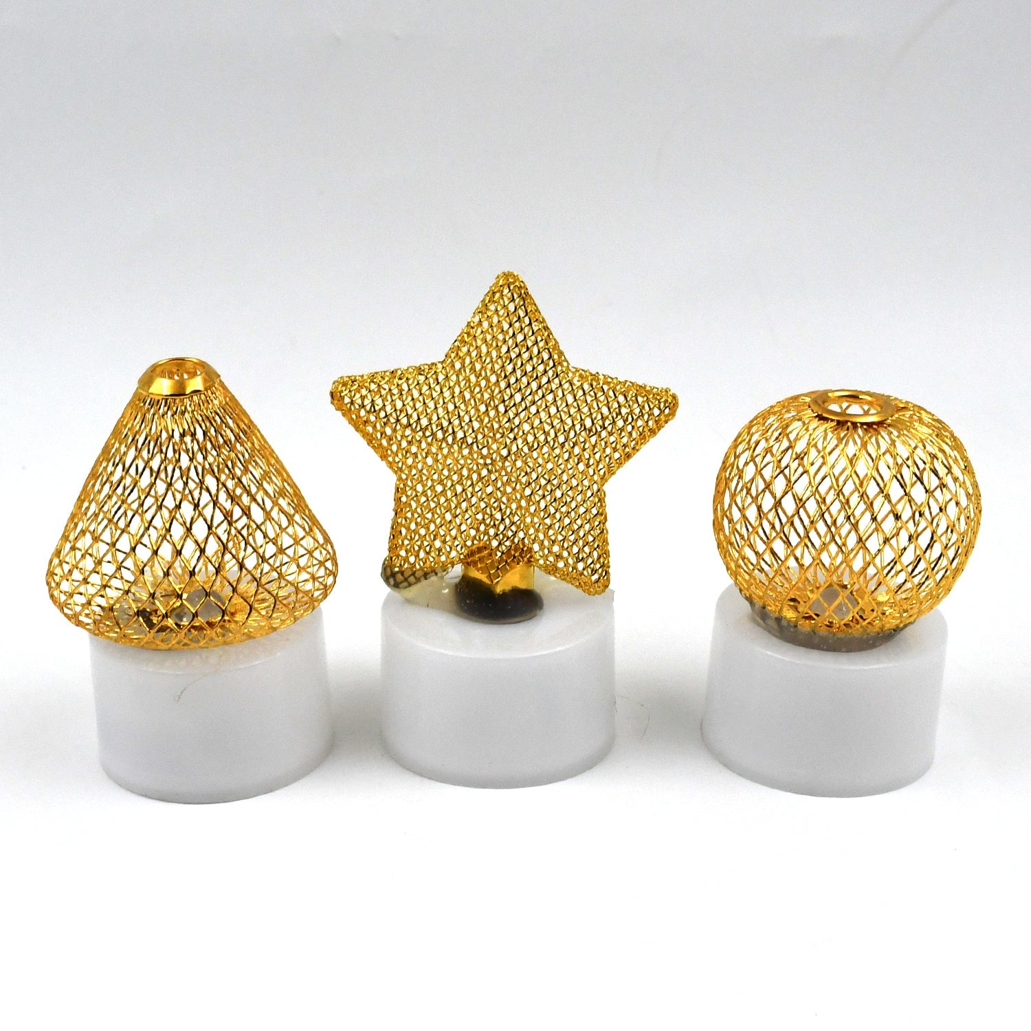 Flameless and Smokeless Decorative Candles Acrylic Led Tea Light Candle for Gifting, House, Light, Diwali (3 Pc Set)