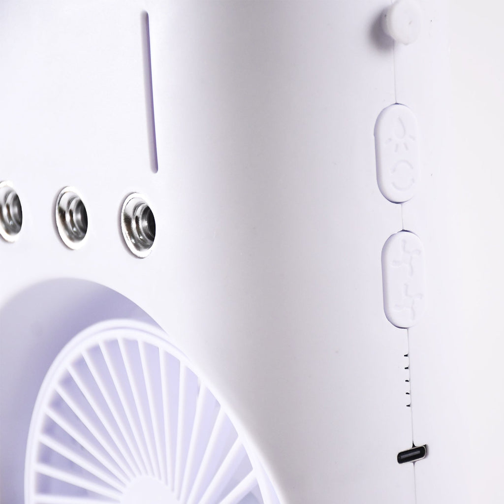 Portable Tower Mist Spray Cooling Fan, Air Cooling Fan (1 Pc)