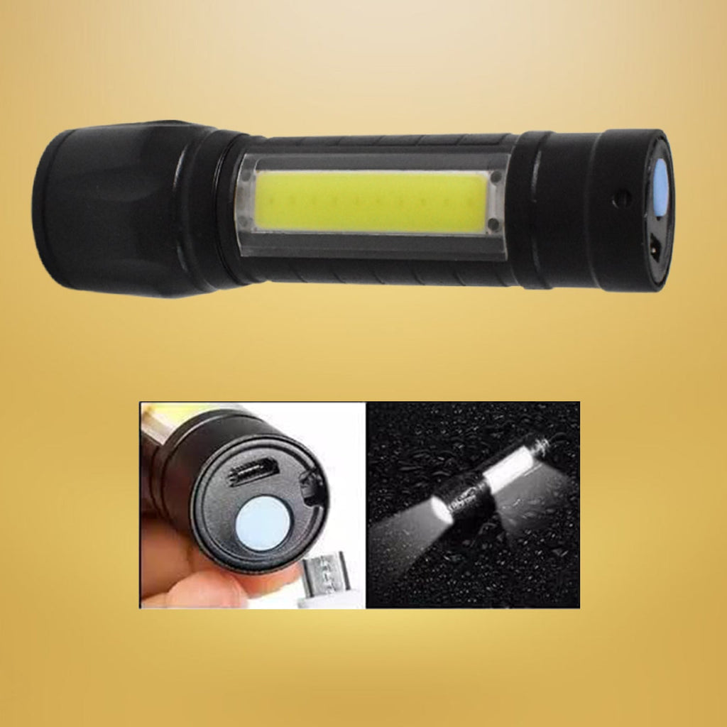 Mini 2 in 1 High Power Pocket Torch Light (1 Pc / Mix Design)