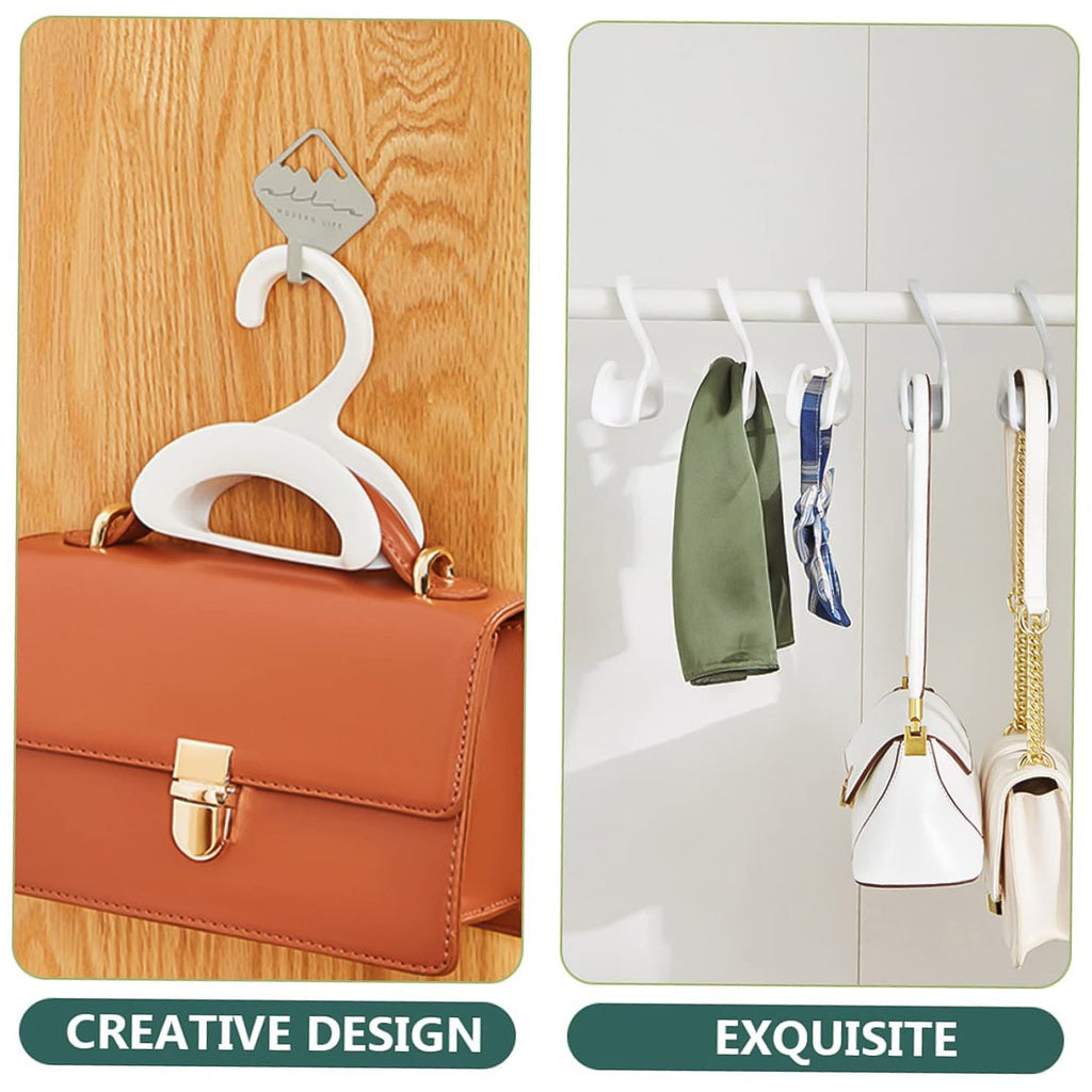 Compact Dual-Slot Multi-Purpose Plastic Hook Hanger (1 Pc)