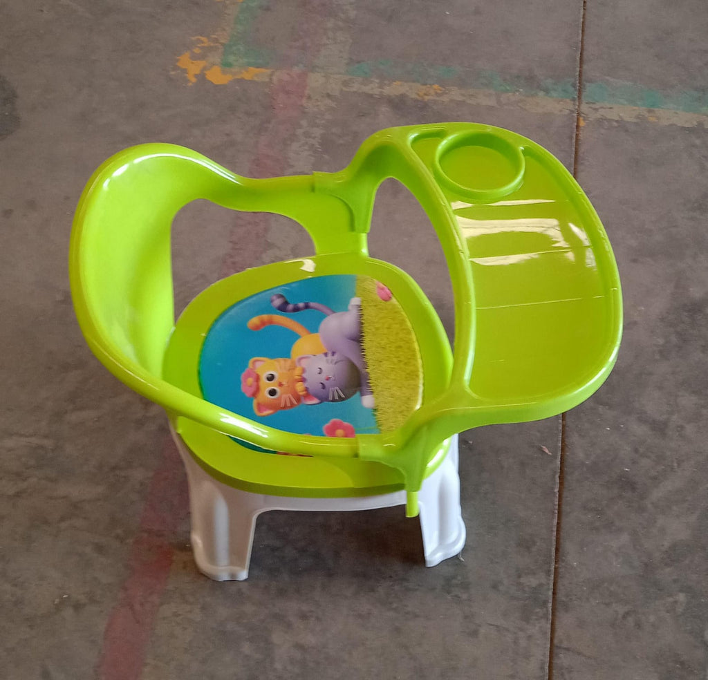 Baby Chair, with Tray Strong and Durable Plastic Chair for Kids/Plastic School Study Chair/Feeding Chair for Kids, Portable High Chair for Kids
