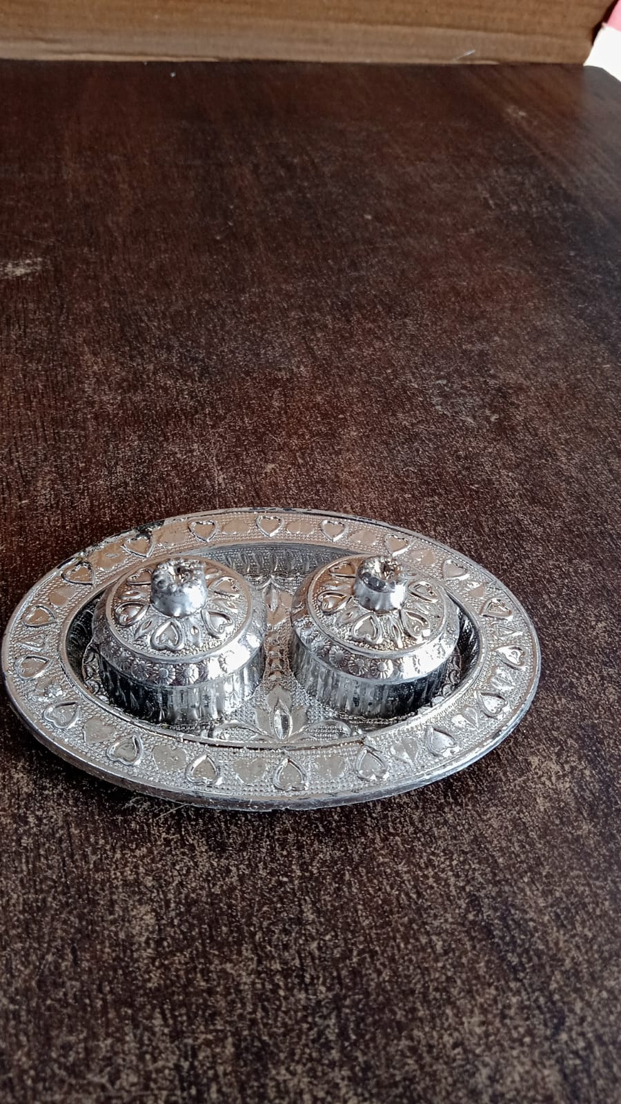 Oval Shape Special Puja Thali (1 Pc / Mix Design)