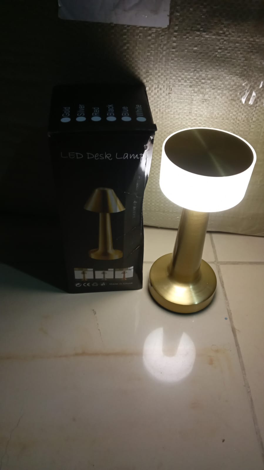 Touch LED Lamp – USB, 3 Colors, 3 Brightness Levels (1 Pc, Metal)