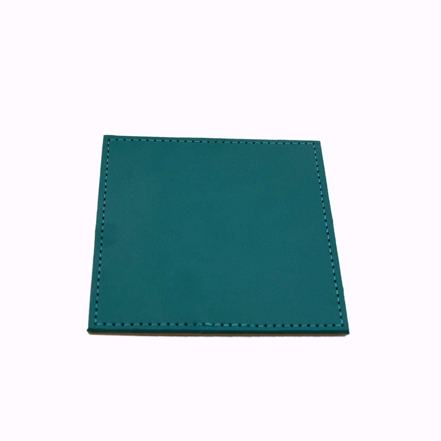 Square Leather Tea Coaster – Durable Dining Table Accessory (1 Pc)