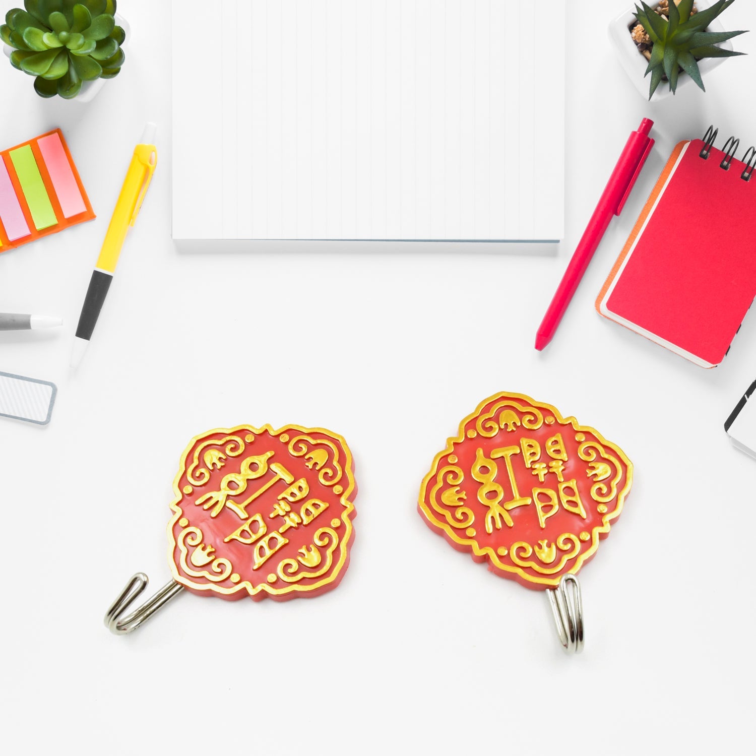 Multipurpose Strong Hook Self-Adhesive hooks for wall Heavy Plastic Hook, Sticky Hook Household For Home , Decorative Hooks, Bathroom & All Type Wall Use Hook , Suitable for Bathroom, Kitchen, Office (2 pc)