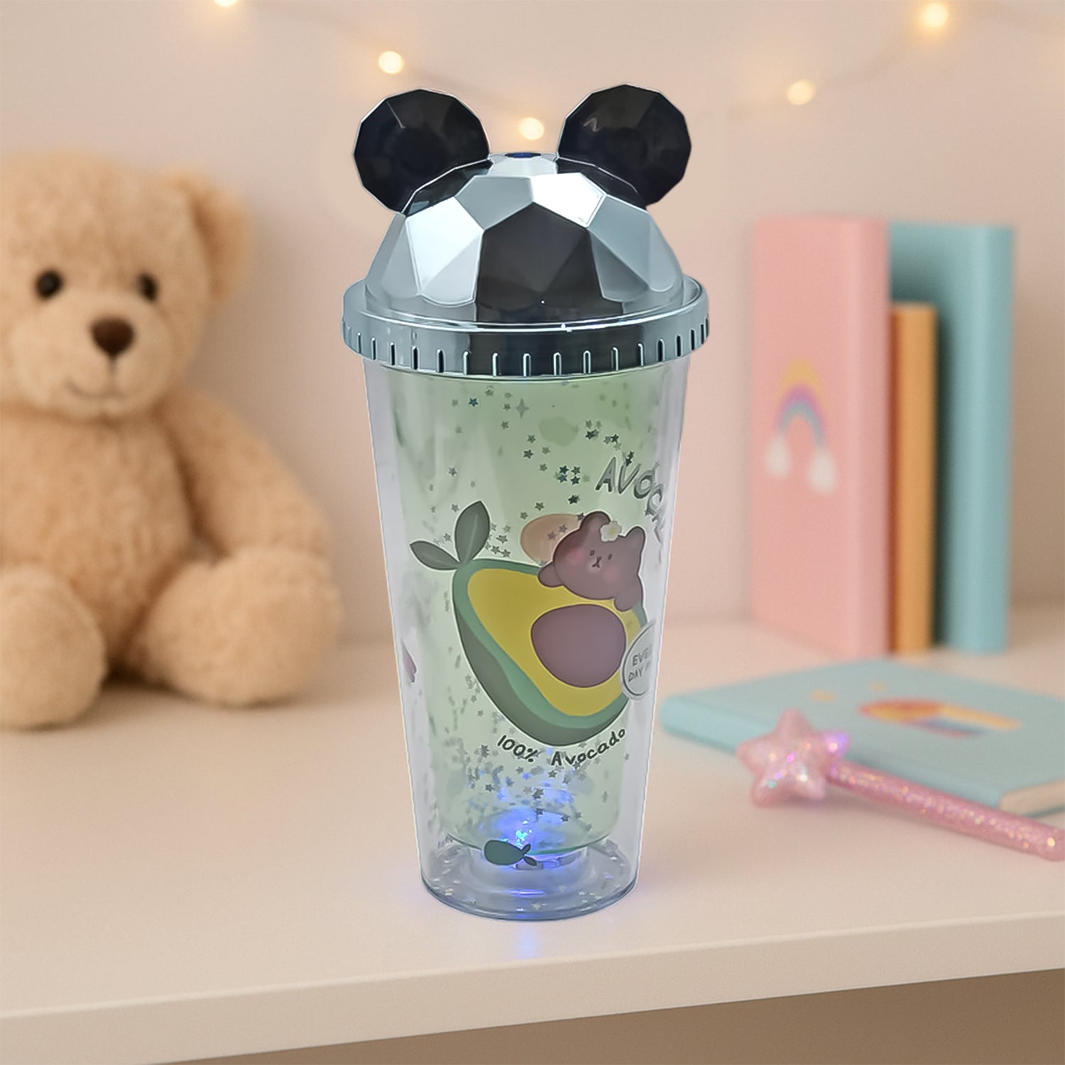 LED Light Unicorn Kids water sipper " Water Sipper For Boys (1 pcs) Space Water Sipper for Kids - BPA-Free, Leak-Proof, and Easy to Clean- School and Outdoor for Kids & Boys Birthday Return Gifts