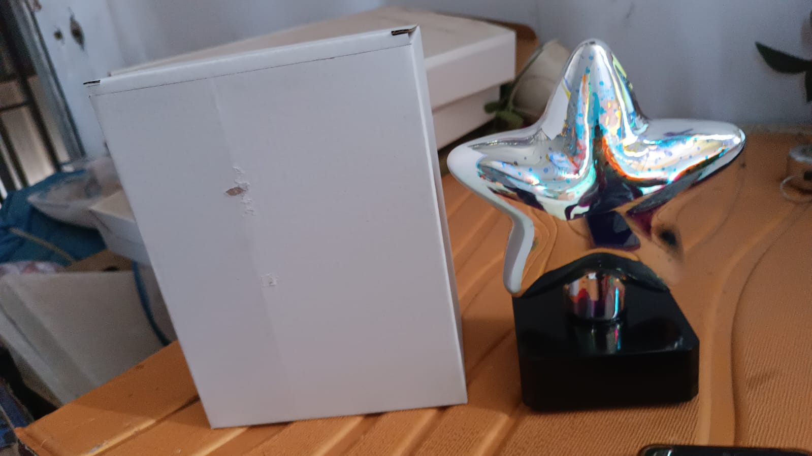 Star-Shaped 3D Illusion Decorative LED Night Lamp (1 Pc)