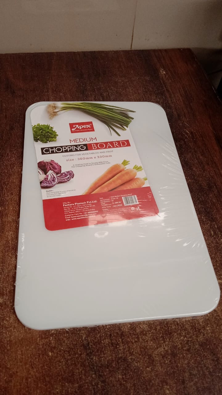 Apex Medium Plastic Chopping Board (36×23 Cm / 1 Pc)