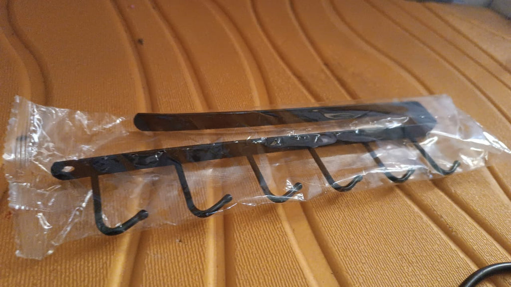 Metal Multifunctional Cabinet Storage Organize 6 Hook Rack For Hanging (1 Pc / Big)