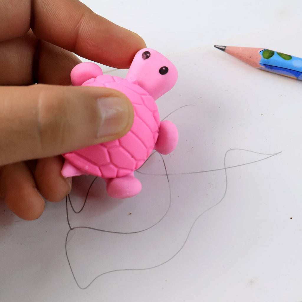 Eco-Friendly Turtle Eraser